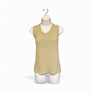 Bobbie Brooks Cream Sleeveless Tank Top